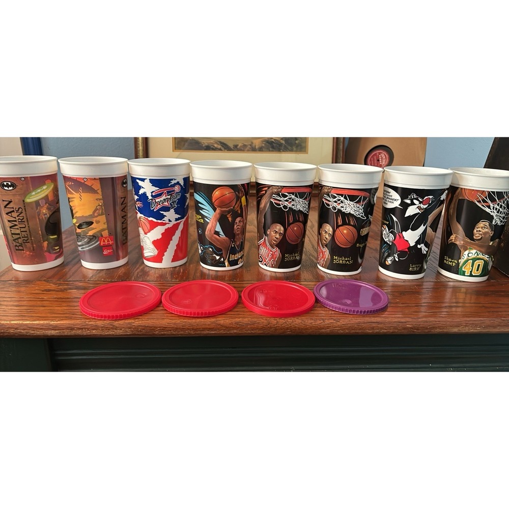 McDonald's Collectible Cups Unisex OS Multi Good Vintage Batman Looney Tunes